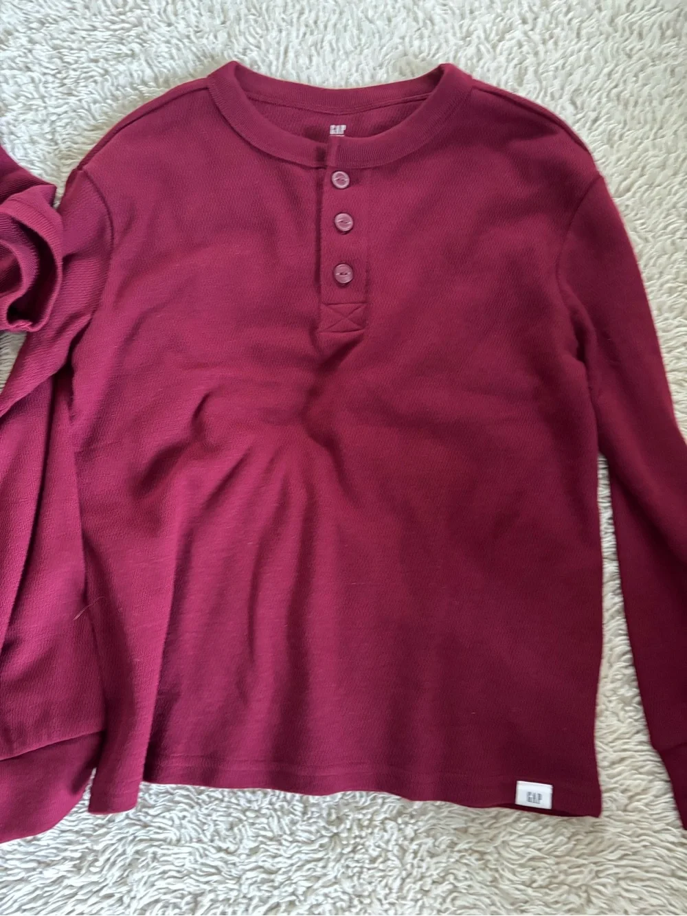 GAP Kids Burgundy Polo and Henley Top Set